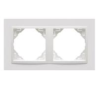 Efapel logus 90 - Marco doble logus blanco/blanco