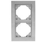 Efapel logus 90 - Marco doble logus gris