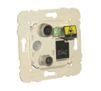 Efapel mec-21 - Toma multiple r-tv-rj45 cat-6 utp-fosc-apc estrella