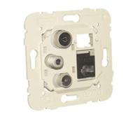 Efapel mec-21 - Toma multiple r-tv-sat-rj45 cat-6 utp estrella mec21