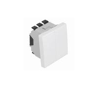 Efapel quadro 45 - Doble interruptor 2 módulos q-45 blanco