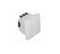 Efapel quadro 45 - Interruptor para persiana 2 módulos q-45 blanco