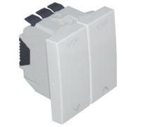 Efapel quadro 45 - Interruptor persiana con enclavamiento mec-2m q-45 blanco