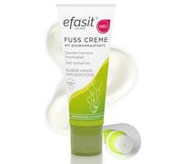 efasit Crema de pies con esponja para pies secos con aplicador, aplicación sin pegajosidad con esponja de absorción, 75 ml