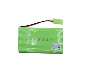 efaso Batería 9,6V 700mAh NI-MH con Mini Tamiya Conector Apto para Amewi Crazy Crawler 22216, 22217, 22218