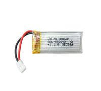 efaso Batería de 3,7 V / 300 mAh / Li-Po / Conector pequeño blanco.