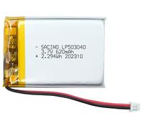EFASO Batería de 3,7 V 503040 620 mAh compatible con Vector Robot Battery Reemplazo Skybell HD WiFi Watch Video Door Bell Flysight FPV Watch Reloj de pulsera con batería
