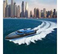 Efaso H100 RC barco teledirigido 2,4 GHz lancha rápida 25 km/h barco de carre...