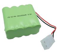 efaso MTXtec - Batería de níquel-metal hidruro (9,6 V, 1000 mAh, compatible con modelos con conector Tamiya, tanque Heng Long Panzer Leopard II A5, Abrams M1A2 y otros tanques RC