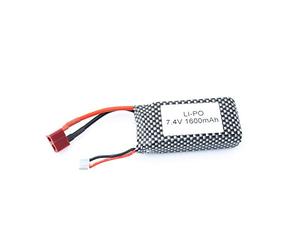Efaso Power-Batería 7,4V 1600MAH Li-Po Con Deans Enchufe Adecuado Para XLH 9125, Wltoys 12428, 12429