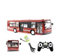 efaso RC Bus E635-003 - Autobús urbano (1:32, 2,4 GHz, con luz, sonido, claxon y puertas móviles, color rojo)
