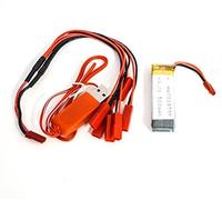 Efaso U818A Batería, 3.7V 500MAH Li-Po +USB Cable+ Carga Múltiple También Idóneo para LRP Gravit 220700