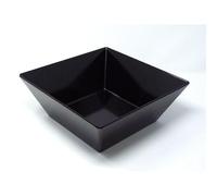 EFAY Cuenco cuadrado negro Canon de melamina 7 cm h 4,2 cm