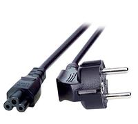 EFB - Cable de alimentación (90°, C5, 180°, 3 m, 3 x 0,75 mm²), Color Negro