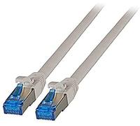 EFB - Cable RJ45 S/FTP, cat. 6A, TPE, ultrafino, 0,25 m, GR
