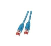 EFB-Elektronik 1m Cat.6a - Cable de Red (1 m, Cat6a, SF/UTP (S-FTP), RJ-45, RJ-45, Azul)