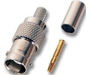 EFB-Elektronik 52509.1 BNC Gris - Conector (BNC, Gris, Latón, Níquel/Dorado, 50 Ω, 1 Pieza(s))