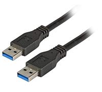 EFB-Elektronik - Cable de conexión USB 3.0 (A-A, St.-St, 1 m), color negro