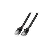 EFB-Elektronik - Cable RJ45 (U/UTP, cat. 6A, PVC, 1 m), color negro