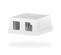 EFB-Elektronik - Caja de conexiones Keystone - Compatible con red, multimedia y TV/SAT - 2 puertos - blanco