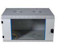 EFB-Elektronik Carcasa de Pared de 19 Pulgadas, 6U, Fija, 1 Pieza, RAL7035, Profundidad 500 mm