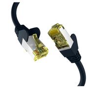 EFB Elektronik Patchkabel CAT6a S/FTP 7.5 Metros Negro, Conectores RJ-45 Macho Chapados en Oro, EC020200039