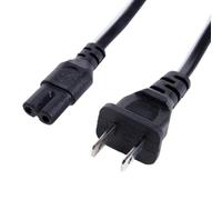 EFB Elektronik Cable de Corriente EK496 1.8m, Enchufe USA NEMA 5-15P a Conector C7 180 grados, Negro, 125V 3A