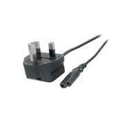 EFB-Elektronik EK498.3 - Cable (3 m, Male Connector/Female Connector, BS 1363/A, C7 acoplador, 250 V, Negro)