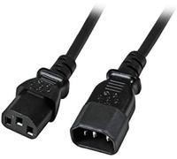 Efb elektronik ek503.2 cable de transmisión negro 2 m c14 acoplador c