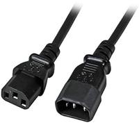 EFB Elektronik EK503.2 - Cable (2 m, Male connector / Female connector, C14 acoplador, C13 acoplador, Negro)