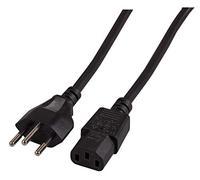 EFB-Elektronik EK537.2V2 - Cable (2 m, Male Connector/Female Connector, T12, C13 acoplador, 250 V, Negro)