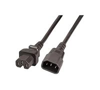 EFB Elektronik EK585.2 - Cable (2 m, Male connector / Female connector, C14 acoplador, C15 acoplador, 250 V, Negro)
