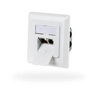 EFB-Elektronik Enchufe de red CAT6a empotrado 2 enchufes RJ45,
