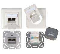 Efb elektronik et-25211.2v1 toma de corriente 2 x rj-45 blanco