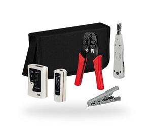 EFB-Elektronik Juego de herramientas de red con bolsa, 4 piezas