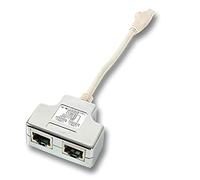 Efb-elektronik k5123.015 adaptador de cable rj-45 2x rj-45 plata, blan
