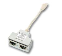 EFB Elektronik K5126.015 adaptador de cable RJ-45 2 x RJ-45 Blanco - Adaptador para cable (RJ-45, 2 x RJ-45, Male connector / Female connector, 0,15 m, Blanco)