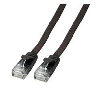 Efb elektronik k8107sw.0,5 cable de red negro 0,5 m cat6a u/utp (utp)