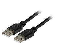 EFB Elektronik Kabel / Adapter - Cable USB (1 m, USB A, USB A, 2.0, Male connector / Male connector, Negro)