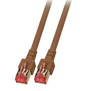 EFB-Elektronik Ligawo - Cable de red RJ45 (S/FTP, cat. 6, LSZH, 1,5 m), color marrón