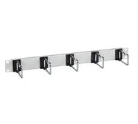 EFB-Elektronik Panel de gestión de cables 19 pulgadas, 5 ganchos de metal