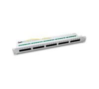EFB Elektronik Patch Panel 25 Puertos RJ45, Montaje Rack 1U, Categoría Cat3, Color Blanco, Referencia 37588.1