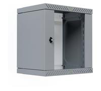 EFB Elektronik Rack de Pared 12U 19" (600mm) WGX-1206GR.G1 con Puerta de Cristal, Gris, Carga 60 kg, IP20