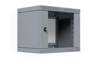 EFB Elektronik Rack de Pared 19" X-Rack WGX-0906GR.G1, 9U, 60 kg, Puerta de Vidrio, Gris