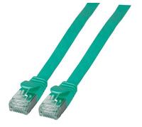 EFB-Elektronik RJ45 Flat Patch Cable U/FTP Cat.6A PVC Green 500MZh 10Gbit 5.0m L