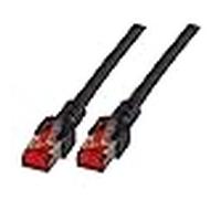 Efb-elektronik rj45 patch cable s/ftp, cat.6, lszh, 0.5 m, negro