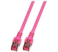 EFB Elektronik RJ45 S/FTP Cat.6 - Cable de red (1 m, Cat6, SF/UTP (S-FTP), RJ-45, RJ-45, Magenta)