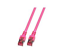 EFB Elektronik RJ45 S/FTP Cat.6 - Cable de Red (10 m, Cat6, SF/UTP (S-FTP), RJ-45, RJ-45, Magenta)