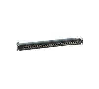 EFB-Elektronik STP RAL9005 - Panel de Conexiones (24 x RJ45, Cat. 6, 19", 1HE, Color Negro