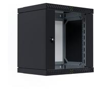 EFB Elektronik WGX-1206TS.G1 Bastidor de Pared de Acero 19 Pulgadas 12U/600 mm Capacidad 60 kg con Puerta de Cristal y Bloqueo IP20 Negro